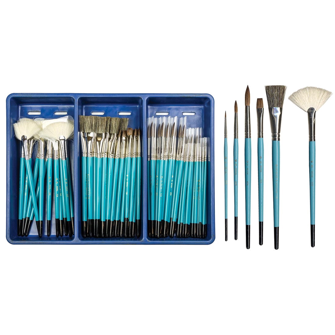 Brush Ceramic Combination Classroom Pack Set Of 72