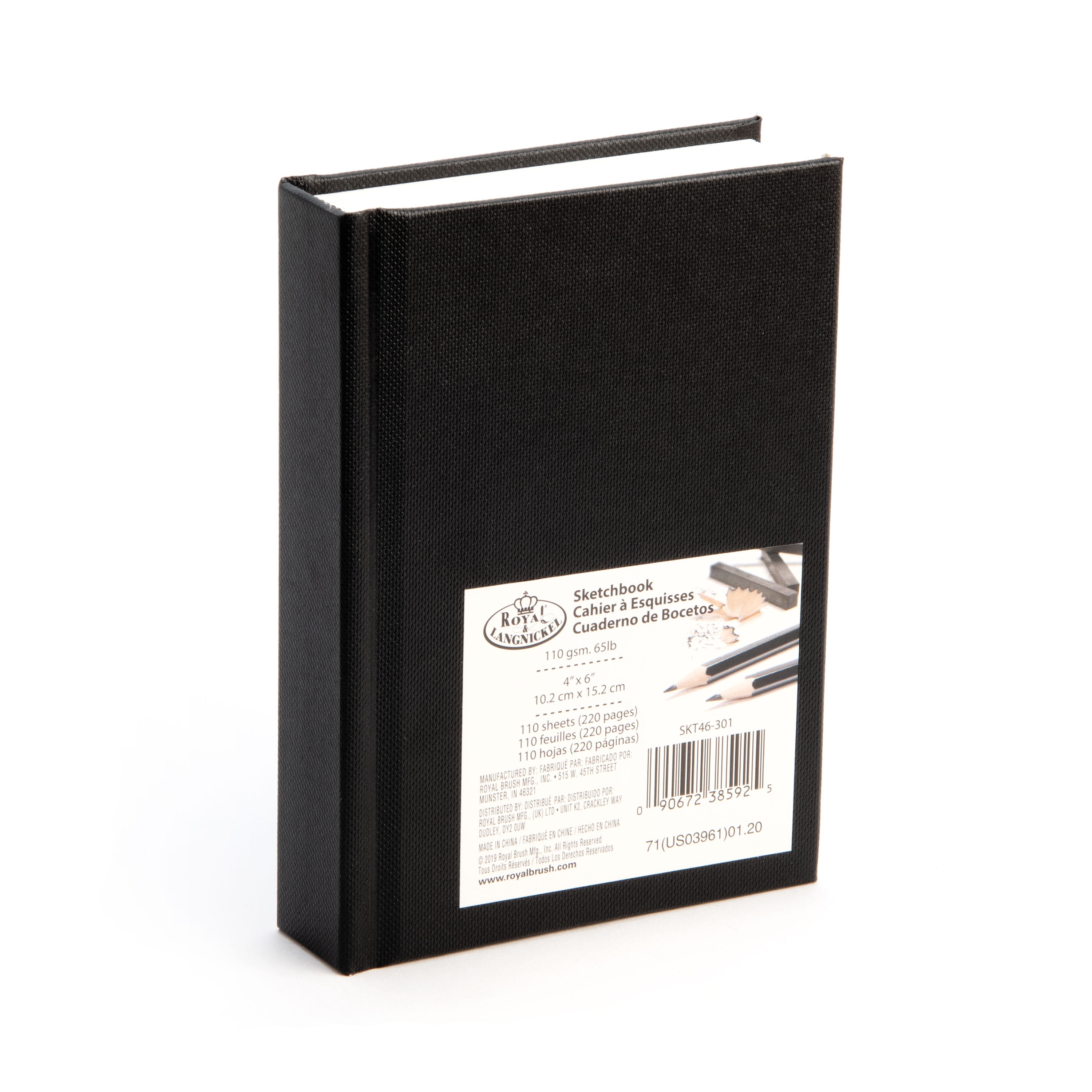 Studio Essentials : Hardcover Sketchbook : 100gsm : 80 Sheets : 14x21cm :  Pack of 4 - Sketchbooks - Paper & Card - Surface