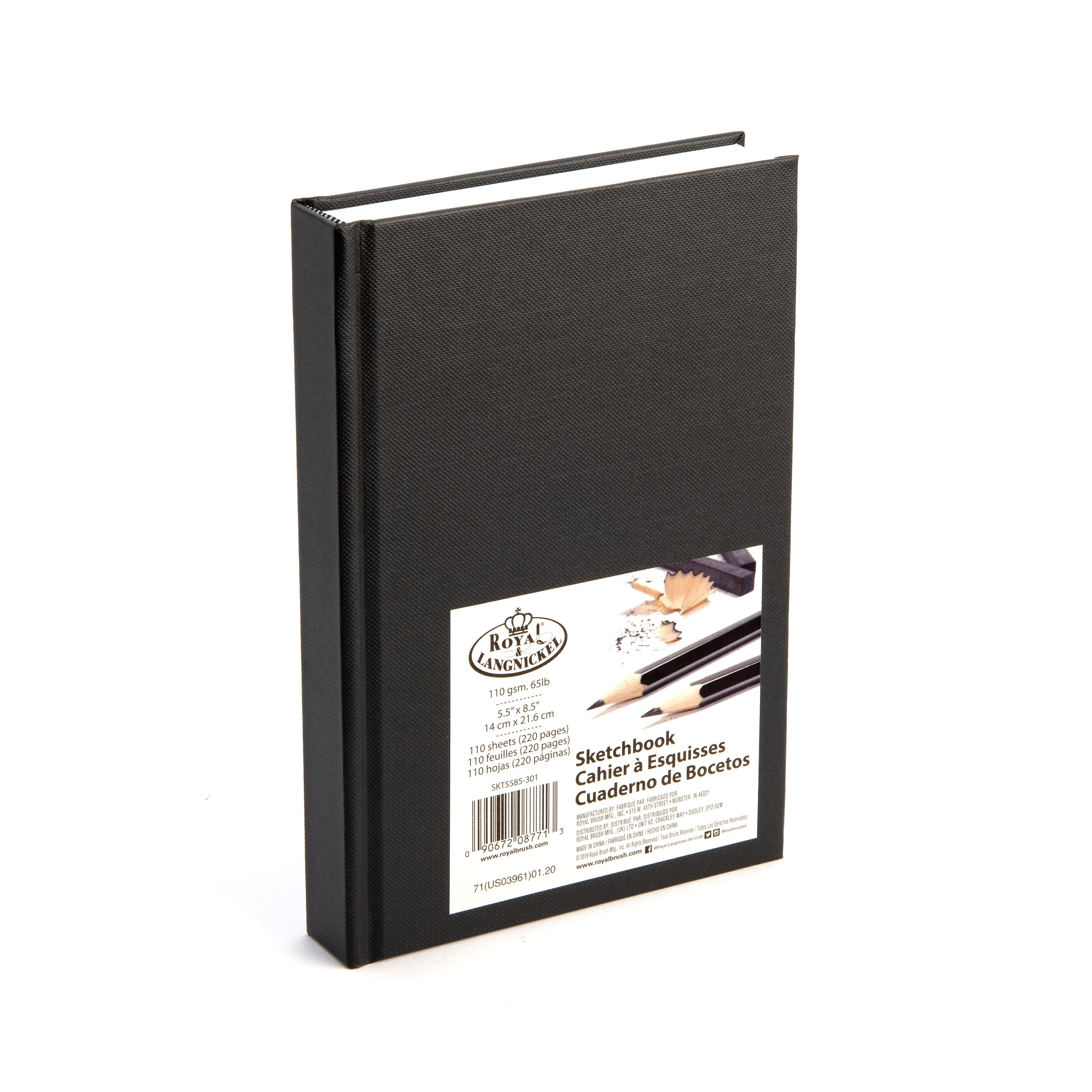 Hardcover Sketch Book 2 Pack Drawing Books 5.5 x 8 Sketchbooks, 110  Sheets Hardbound Journal, Ideal for Pencils, Graphite, Charcoal, Pen