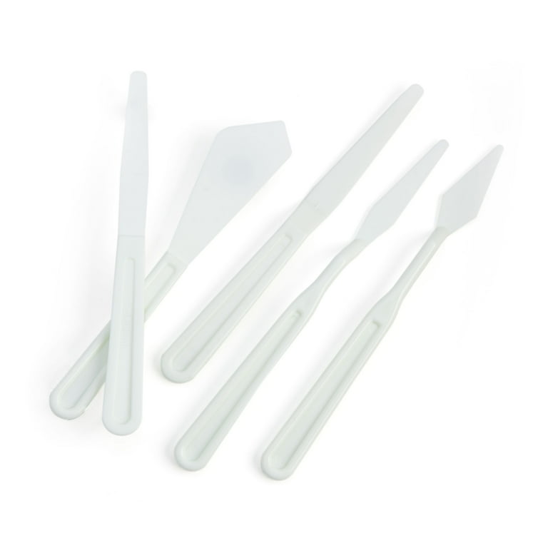 Royal & Langnickel 5 Piece Plastic Palette & Knife Set Royal & Langnickel 5 Piece Plastic Palette & Knife Set