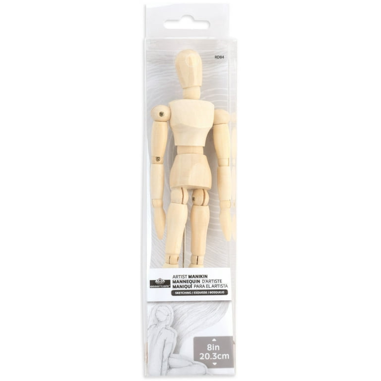 Royal & Langnickel Essentials 8 Inch Wooden Artist Manikin with