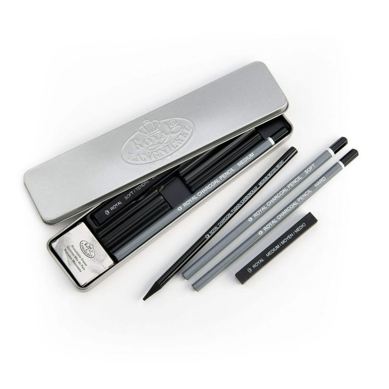 EMBLAN ESSENCE 2本セット Royal & Langnickel Professional Drawing Art Kit - 8pc Charcoal