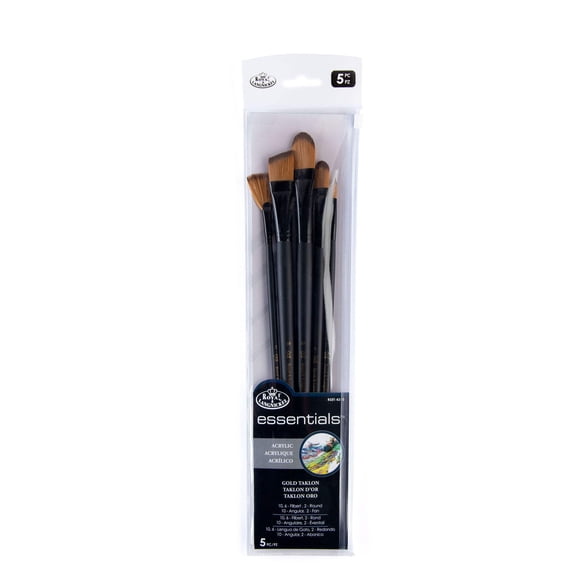 RSET-4310 | Essentials 5pc Gold Taklon Variety Brush Set 4310