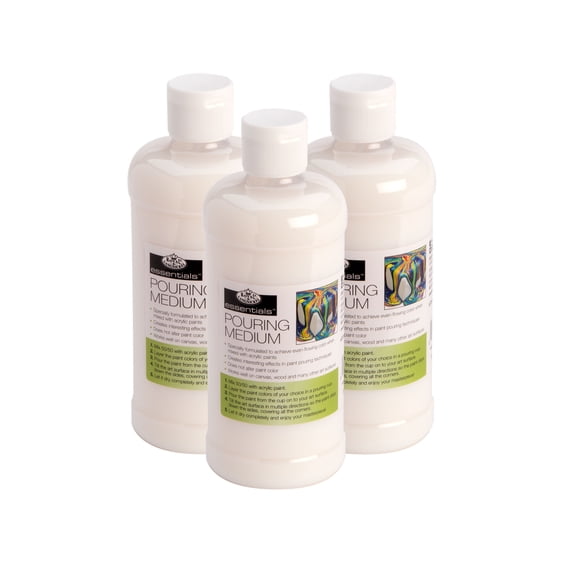 Royal & Langnickel Essentials Acrylic Paint Pouring Medium, 16oz, 3 Pack