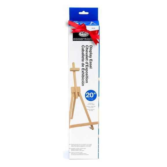 Royal & Langnickel - Essentials Adjustable Tabletop Wood Easel, Tripod Display, 20" Max