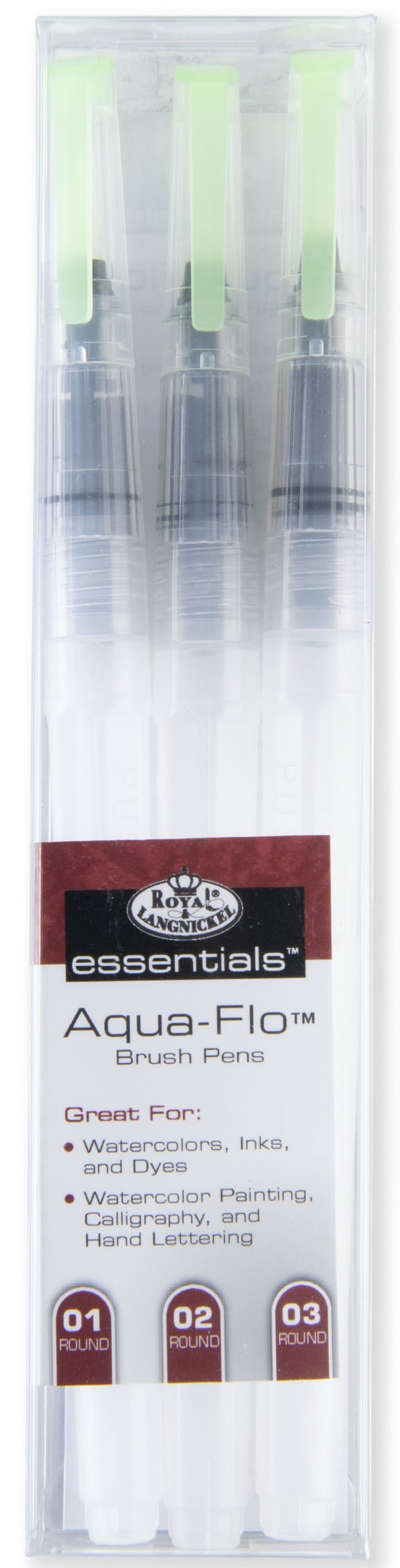 Royal & Langnickel - Essentials Aqua-Flo Clear Plastic Refillable Round ...