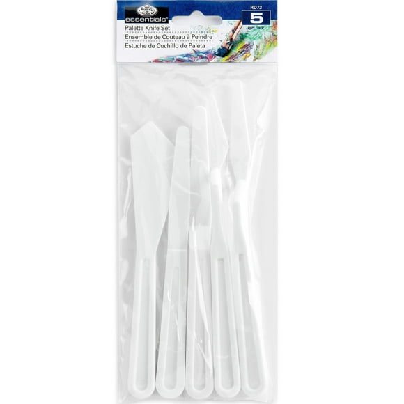 Royal & Langnickel Essentials Plastic Palette Knife Set, 5pc