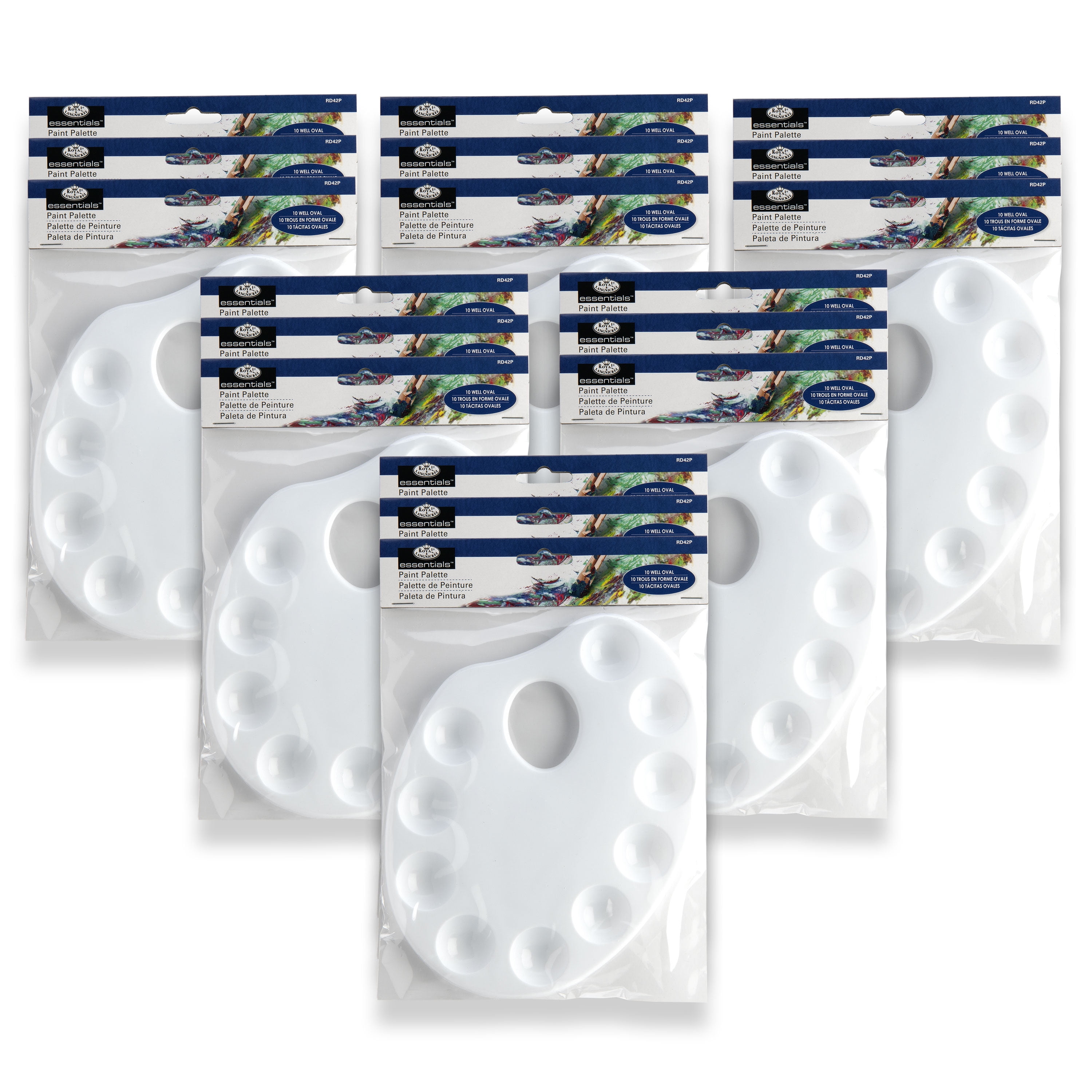 Royal & Langnickel 10-Well Oval Paint Palette Royal & Langnickel 10-Well Oval Paint Palette