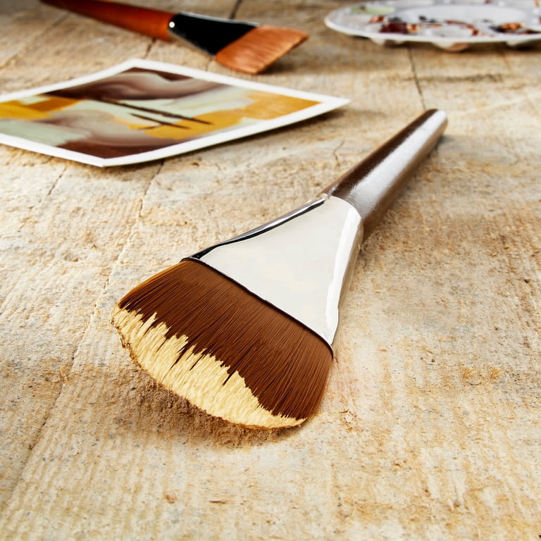 Pinceau Jumbo Royal & Langnickel R965-30 Filbert Extra Rigide Taklon Osseux - Pour Grandes Surfaces