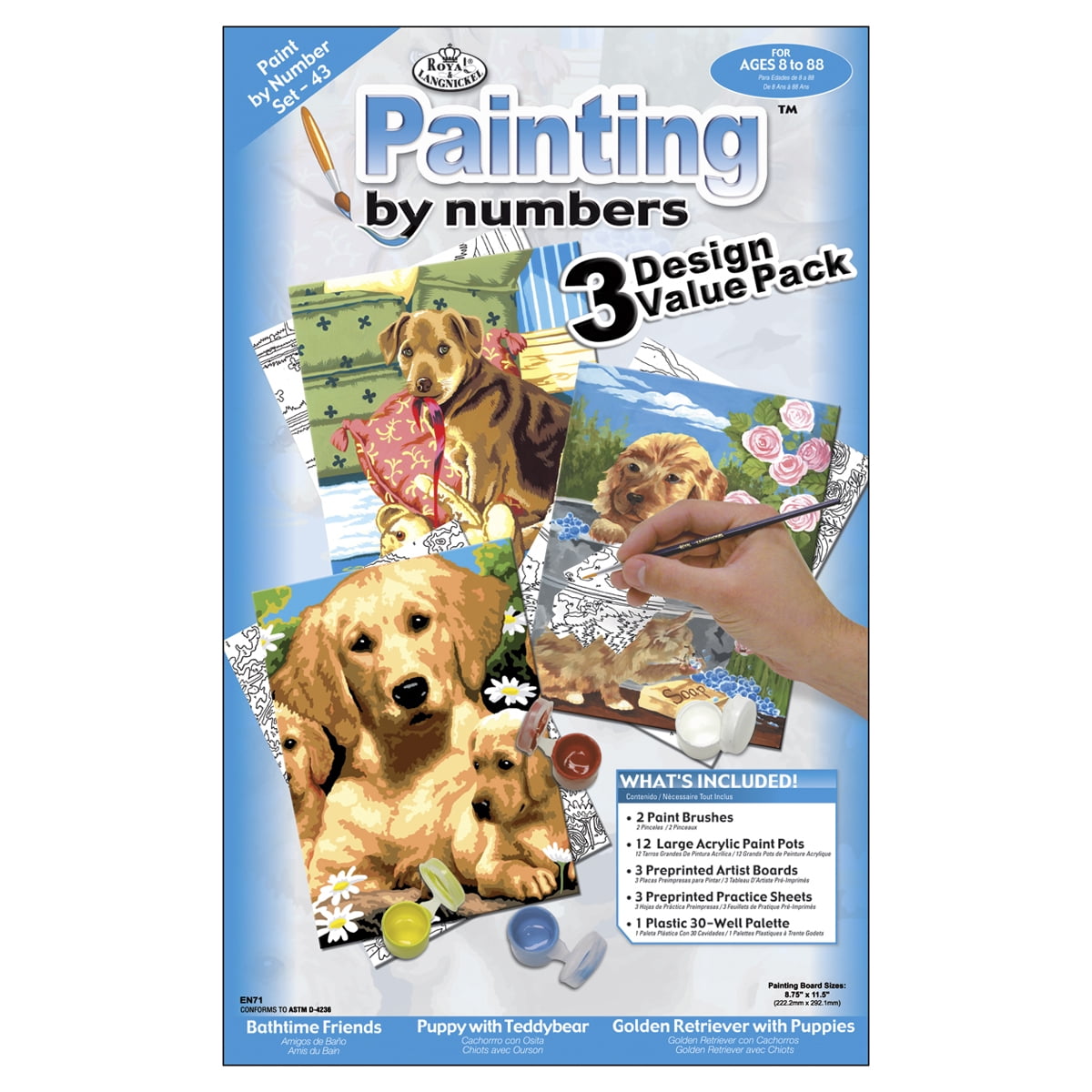 160pcs Mini Acrylic Paint Set,Washable Paint Set for Kids,10 Set 12 Colors Acrylic Paint Strips with 40pcs Paint Brushes,Paint Pots for Kids DIY