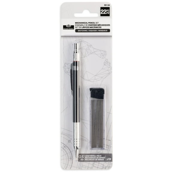 Royal & Langnickel Essentials 2 Piece Mechanical Pencil Set with Refills