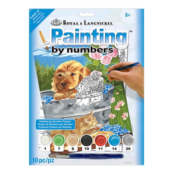 Royal & Langnickel Painting by numbers™ 10pc Bathtime Friends Painting Project