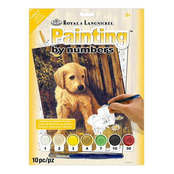 Royal & Langnickel Painting by numbers™ 10pc Puppy Blues Project