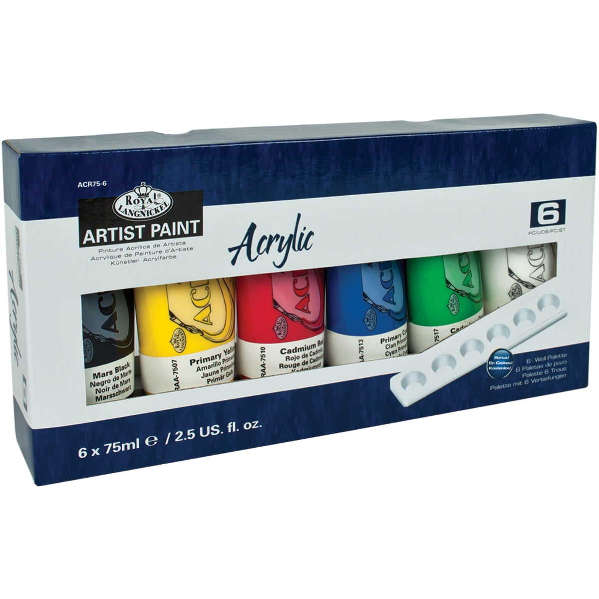 Royal & Langnickel: Six Well Artist Paint Palette Royal & Langnickel: Six Well Artist Paint Palette