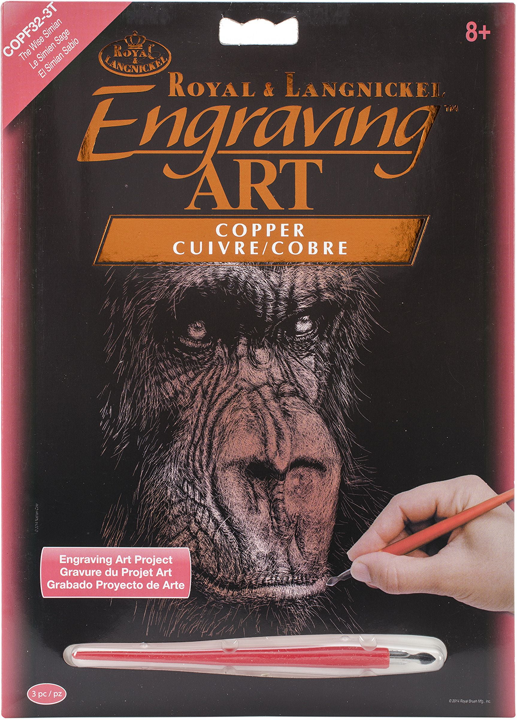 The Wise Simian Copper Foil Engraving Art Kit 8"X10"