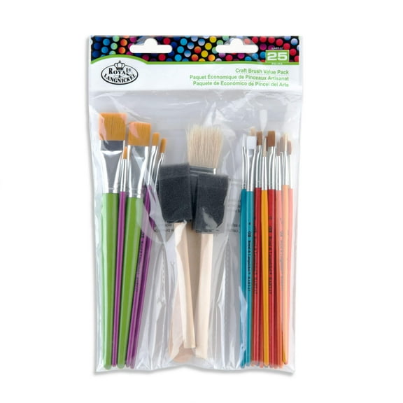 Royal & Langnickel(R) Craft Brush Value Pack 25/Pkg-