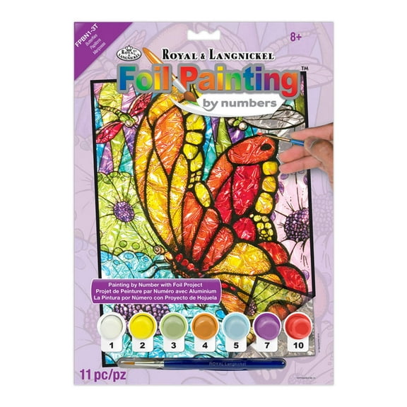 Royal & Langnickel Foil Painting by numbers™ 11pc Butterflies Project