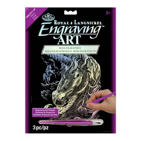 Royal & Langnickel Engraving Art™ Holographic Unicorn Foil Project