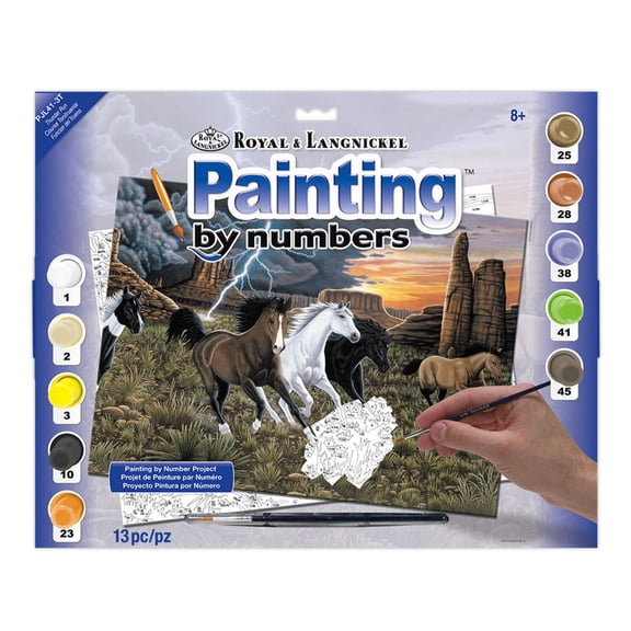 Royal & Langnickel(R) Large Paint By Number Kit 15.4"X11.25"-Thunder Run