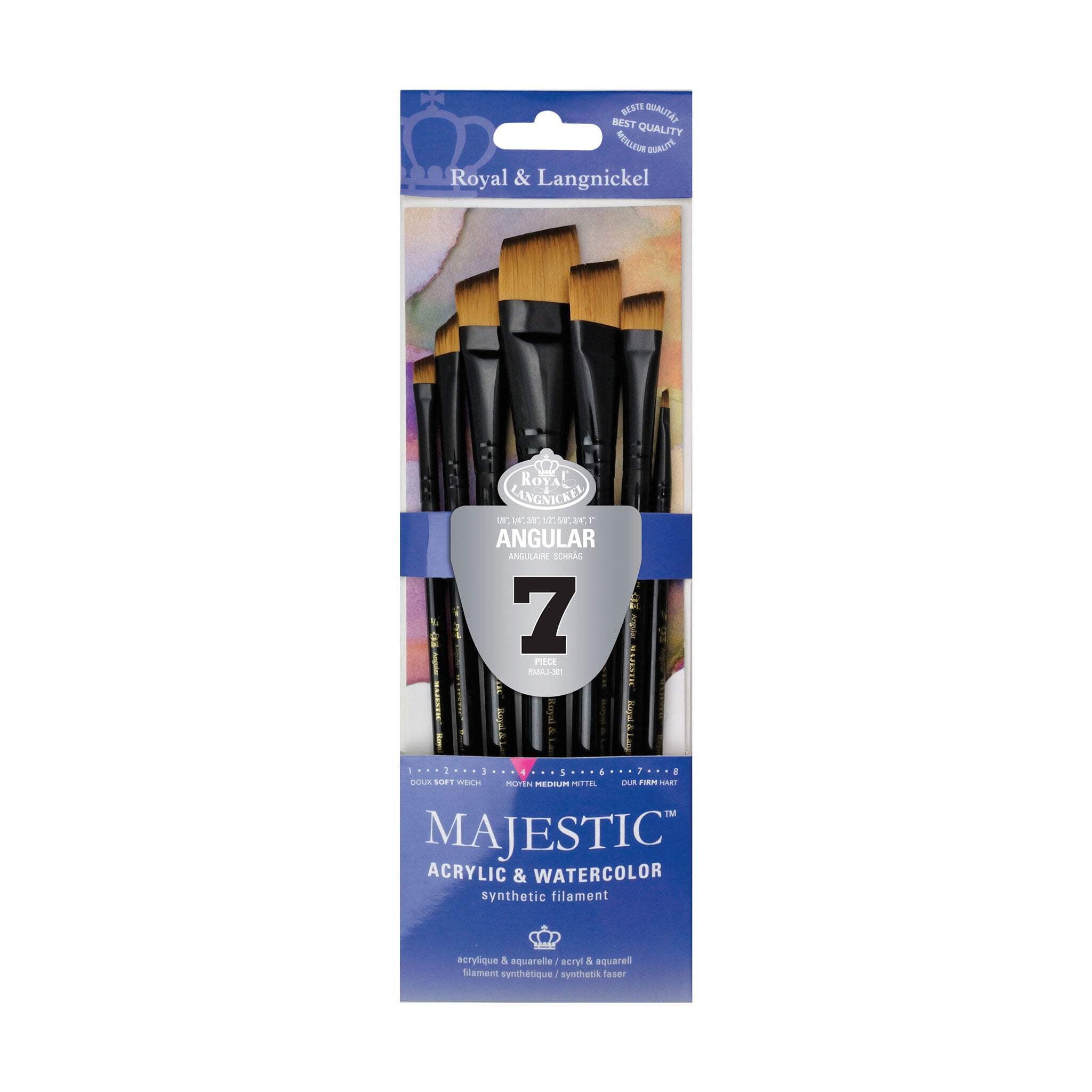Royal & Langnickel, Jumbo Brush, Stiff White Taklon, Round Royal & Langnickel, Jumbo Brush, Stiff White Taklon, Round
