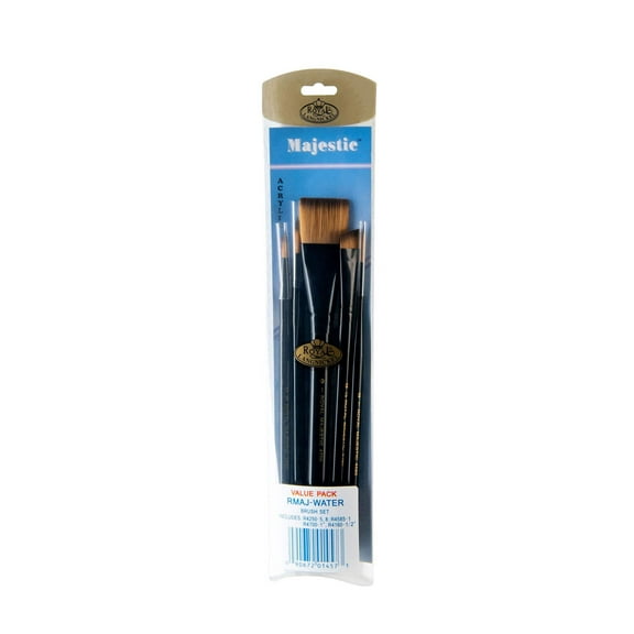 RMAJ-WATER | Majestic™ Standard Handle 4pc Watercolor Brush Set