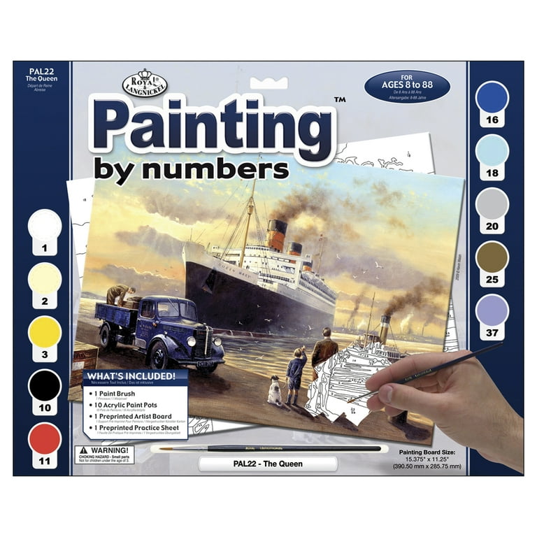 Royal & Langnickel(R) Paint By Number Kit 15.375X11.25-Queen Departs 