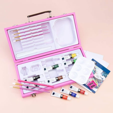Royal & Langnickel Pink Art™ 25pc Beginner's Acrylic Painting Travel Art Set