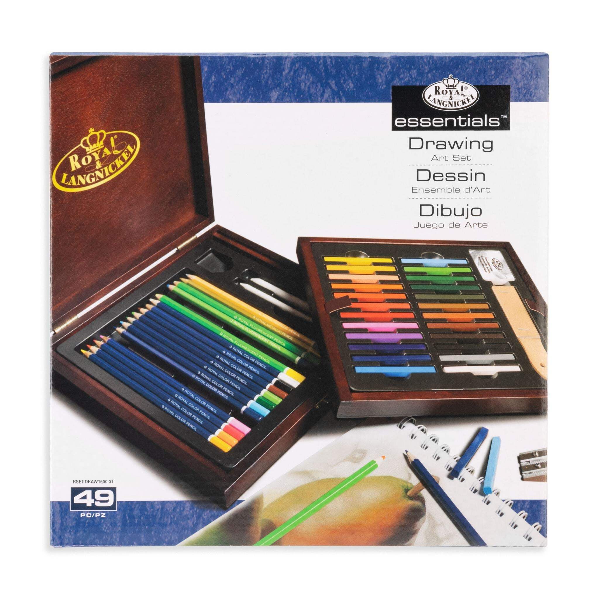 Royal & Langnickel Essentials™ 49pc Drawing Travel Art Set