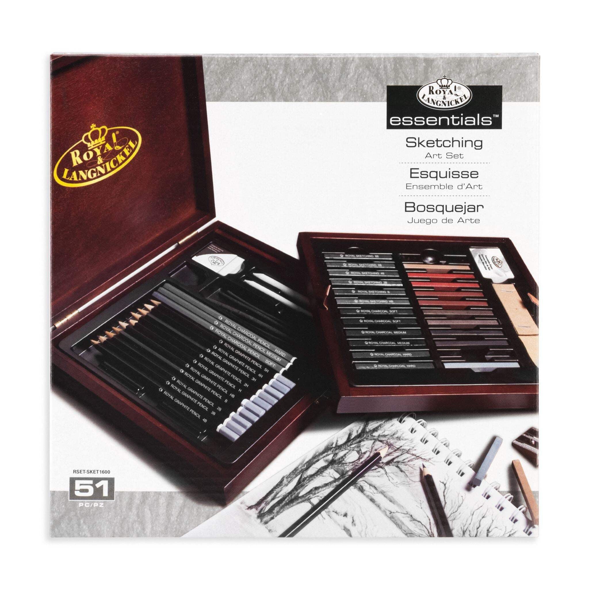 Royal & Langnickel Essentials™ 51pc Sketching Pencil Travel Art Set