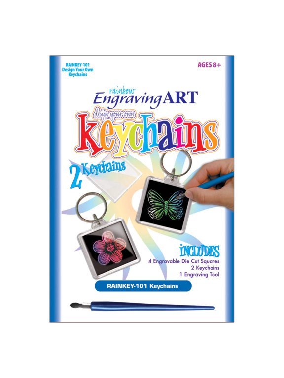 Engraving Art™ Design Your Own Keychains - 7pc