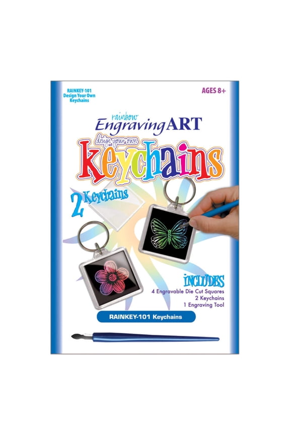 Engraving Art™ Design Your Own Keychains - 7pc