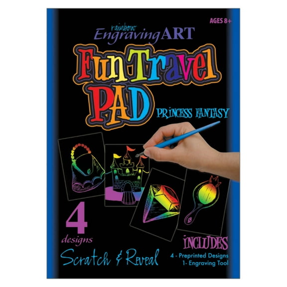 Royal & Langnickel Engraving Art Princess Fantasy Fun Travel Pad