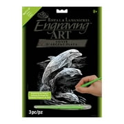 Royal & Langnickel(R) Silver Foil Engraving Art Kit 8"X10"-Dolphins