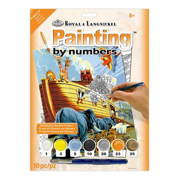 Junior Small Paint By Number Kit 8.75"X11.75"-Noah's Ark