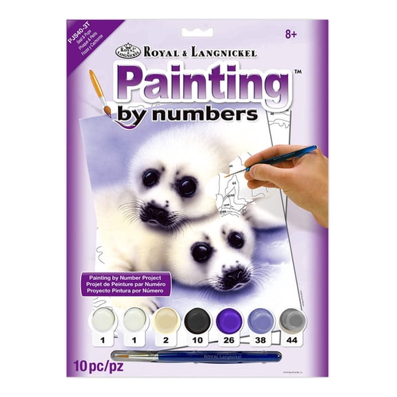 Royal & Langnickel Small Paint By Number Kit 8.75"X11.75"-Seal & Pup