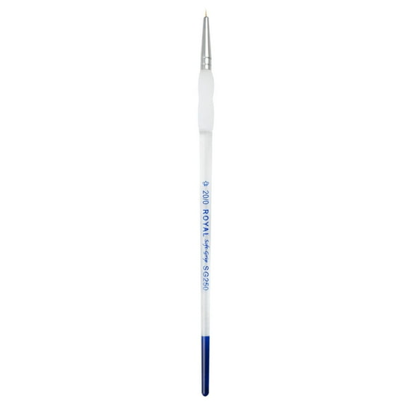 SG250 Series | Soft-Grip Standard Handle Gold Taklon Round Brush