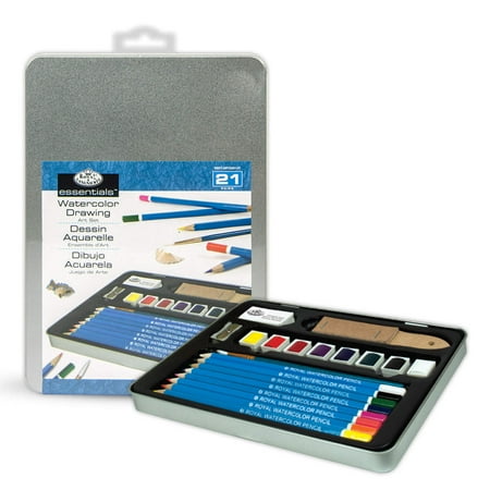 Royal & Langnickel Watercolor Pencil Art Tin-Assorted Colors