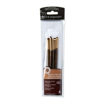 Royal & Langnickel White Taklon Value Pack Brush Set-4/Pkg