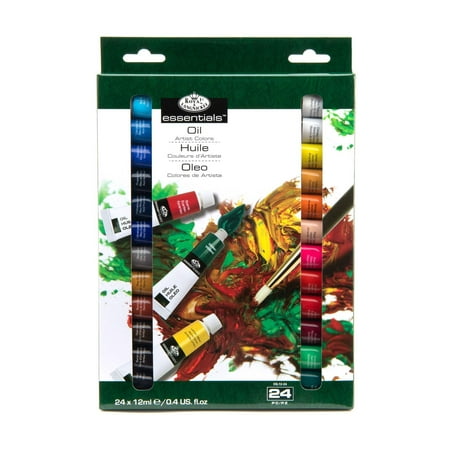 Royal & Langnickel Essentials 24-Piece Oil Paint Set, 12ml Tubes
