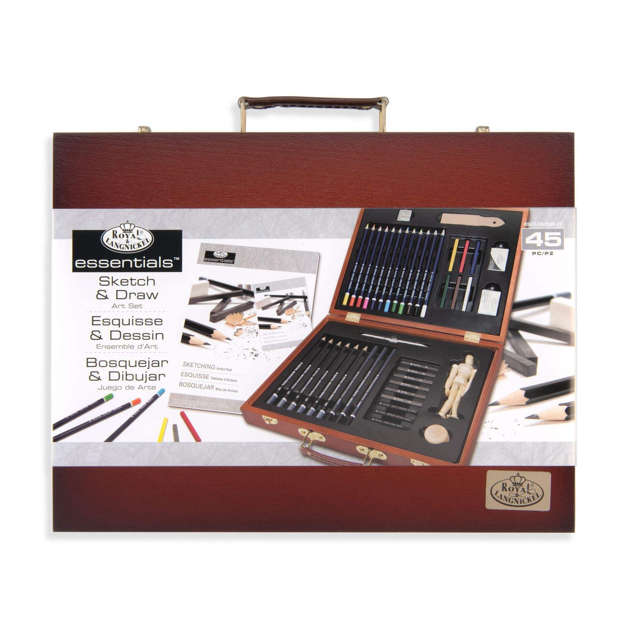 Royal & Langnickel Essentials™ 45pc Sketching & Drawing Travel Art Set