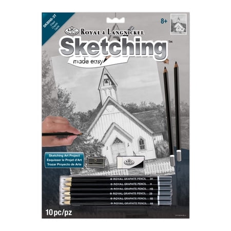 Royal & Langnickel Sketching Made Easy™ Chapel 10pc 8.75" x 11.75" Sketching Art Project