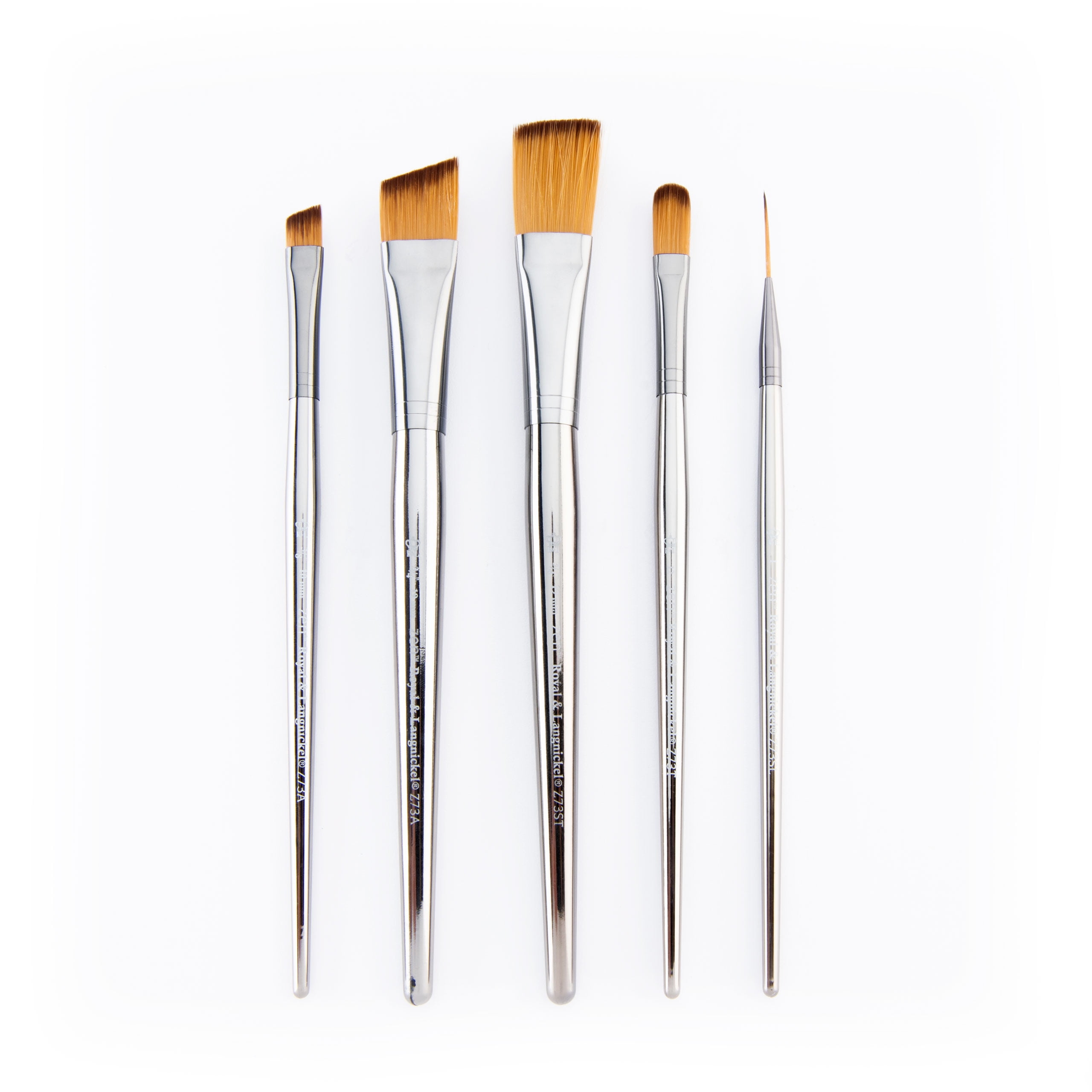 Royal Brush Zen Set, 73 All Media Short Handle Brushes, Set C