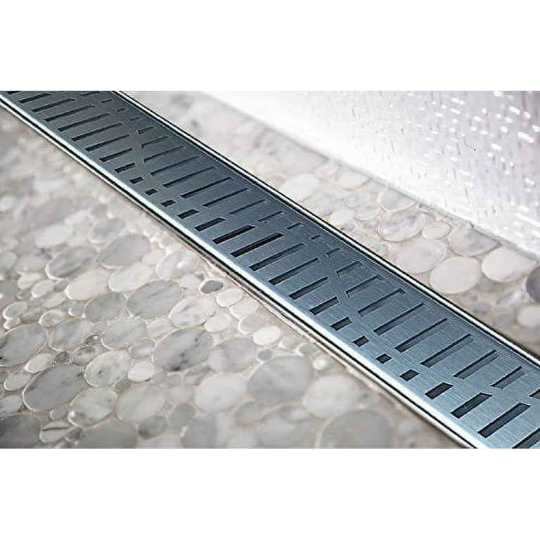 Tile Insert Linear Shower Drain with Free Hair Trap by SereneDrains – Shower  Drains Shop