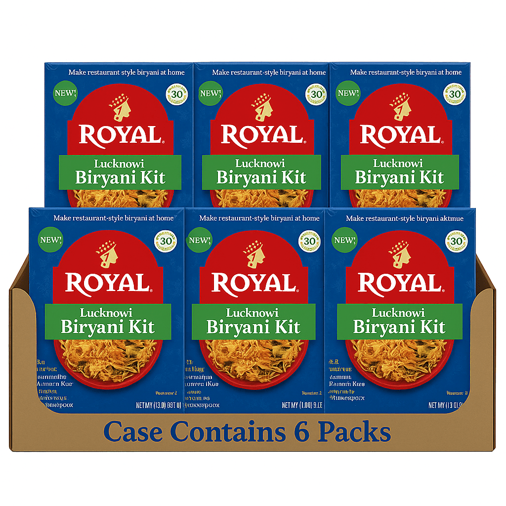 Royal Lucknowi Biryani Kit with Basmati Rice, 11.5 oz Box (Case of 6)