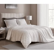 Royal Luxe Faux Fur to Mink Reversible 3 Piece Comforter Set, WHITE Full/Queen RETAIL $140