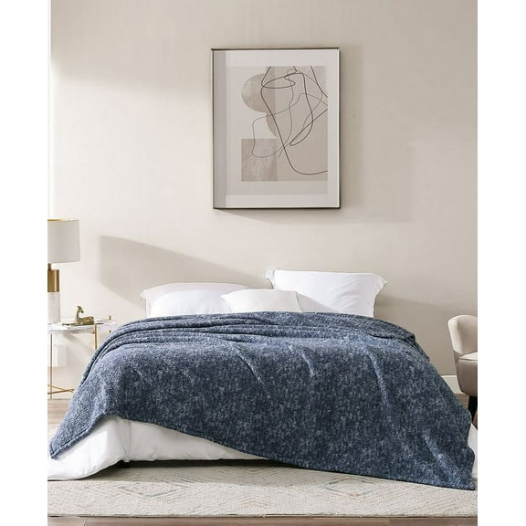 Royal Luxe Ultra Soft Sherpa Blanket, Twin, Blue