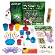 Emerald Edition Magic Kit   75 Plus Tricks with Miracle Card Case & Illusion Book, Fun Kids Toys, Magic Tricks Set, Boy Birthday Gift, Gifts for Girls, Creative Toys for Kids
