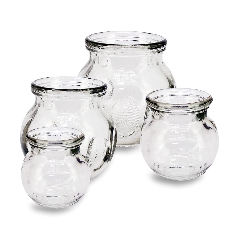 Royal Massage 4pc Fire Glass Cupping Jar Set