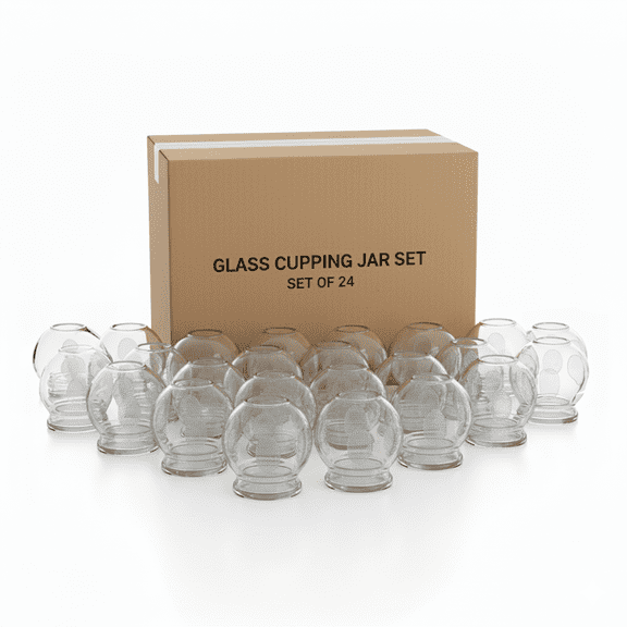 Royal Massage Fire Glass Cupping Jar (#3 - Set of 24)