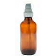 thumbnail image 1 of Royal Massage Glass Empty Massage Oil Bottle with Spray Pump - Amber 4oz, 1 of 1